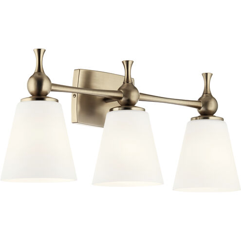 Cosabella 3 Light 24 inch Champagne Bronze Bath Vanity Light Wall Light