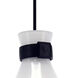 Del Mar 1 Light 6 inch White and Clear Pendant Ceiling Light