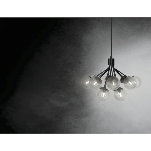 Silvarious 12 Light Black Chandelier/Semi Flush Ceiling Light