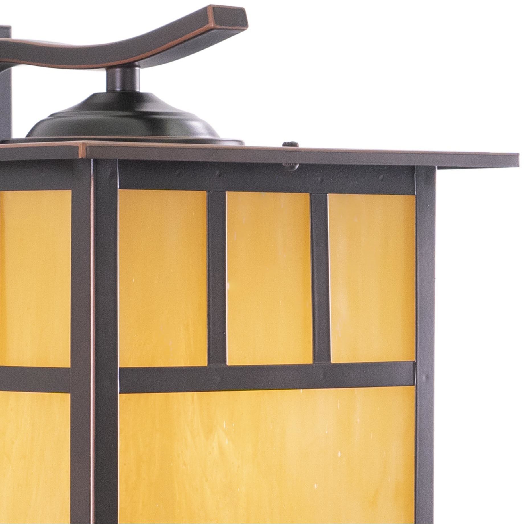 Mission LED 12.5 inch Burnished Bronze Outdoor Wall