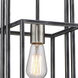 Lake 1 Light 8.13 inch Iron Black and Brushed Nickel Accents Mini Pendant Ceiling Light