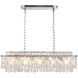 Avara 10 Light 41.4 inch Polished Nickel Linear Chandelier Ceiling Light
