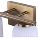 Bram 2 Light 12.5 inch Gold Vanity Fixture Wall Light