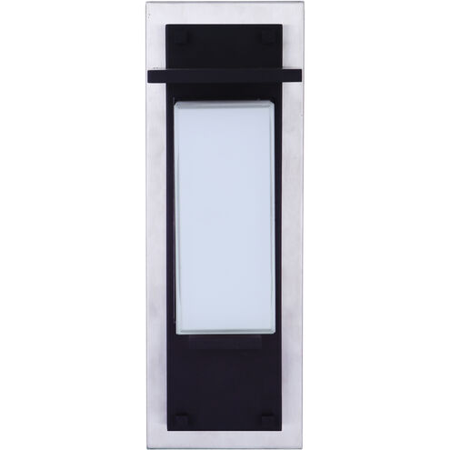 Heights 1 Light 15 inch Stainless Steel/Midnight Outdoor Wall Mount