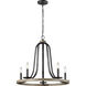 Conal 5 Light 26 inch Stardust Chandelier Ceiling Light