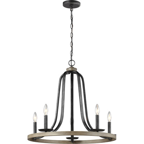 Conal 5 Light 26 inch Stardust Chandelier Ceiling Light