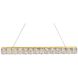 Valetta 1 Light 42 inch Gold Linear Pendant Ceiling Light