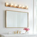 Sean Lavin Syll 6 Light 38 inch Satin Brass Wall Bath Fixture Wall Light