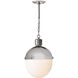 Otis 1 Light 15.5 inch Polished Nickel Pendant Ceiling Light, Large