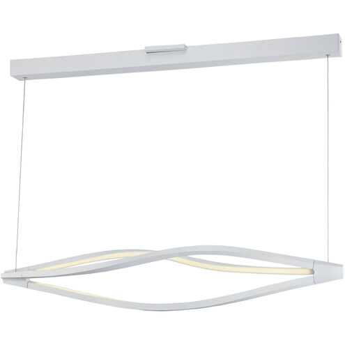 Cyclone LED LED 42.25 inch Matte White Linear Pendant Ceiling Light