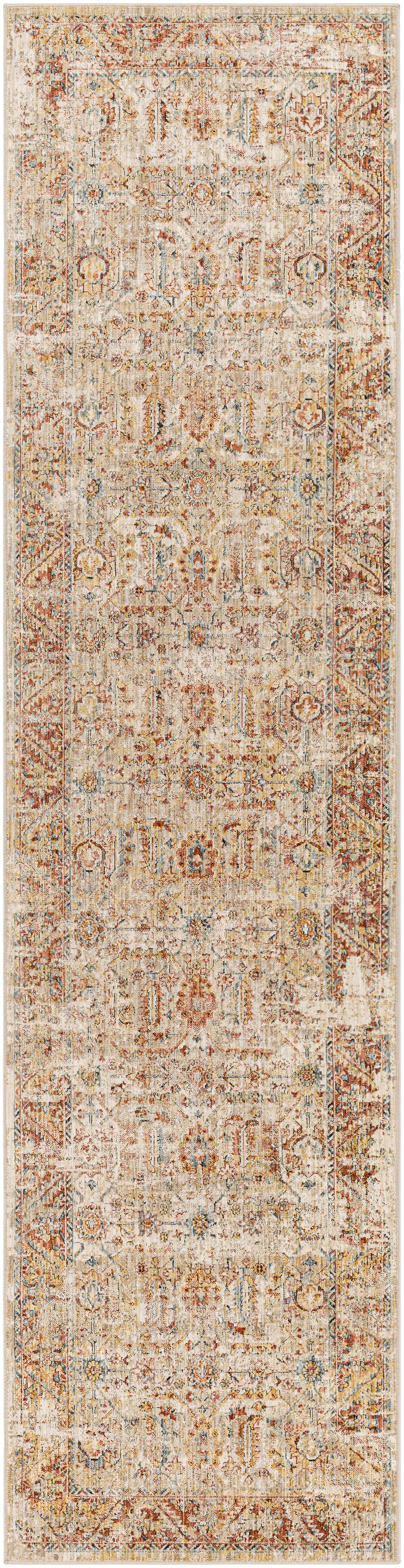 Aspendos 120 X 31 inch Dusty Pink Rug, Runner