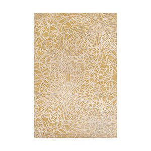 Etienne 108 X 72 inch Tan/Ivory Rugs, Wool, Bamboo Silk, and Cotton
