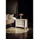 Hampton 36 X 31 inch White Wash Side Table
