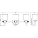Kinsley 3 Light 22 inch Matte Black Vanity Wall Light