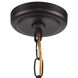 Notre Dame 6 Light 24 inch Oil Rubbed Bronze and Gold Chandelier Ceiling Light