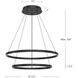 Cerchio 31.5 inch White Chandelier Ceiling Light