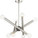 Stafford 8 Light 24 inch Brushed Nickel Chandelier Ceiling Light