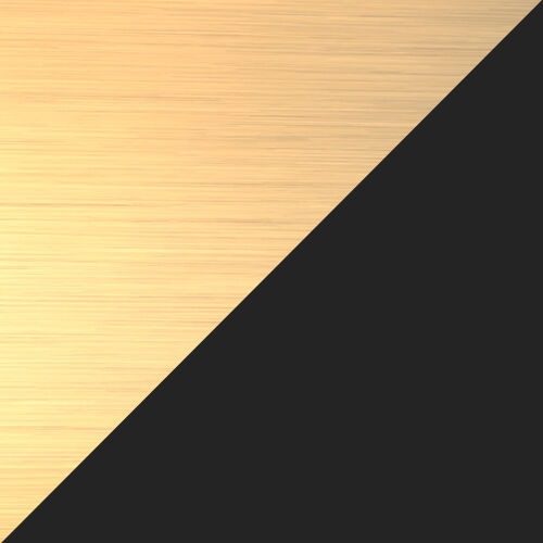 Estelle LED 26.75 inch Natural Brass and Matte Black Pendant Ceiling Light