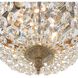 Waltham 2 Light 10 inch Olde Brass Flush Ceiling Light in Clear Spectra