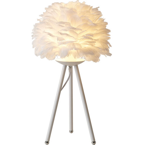 Canada 24 inch 60.00 watt White Table Lamp Portable Light