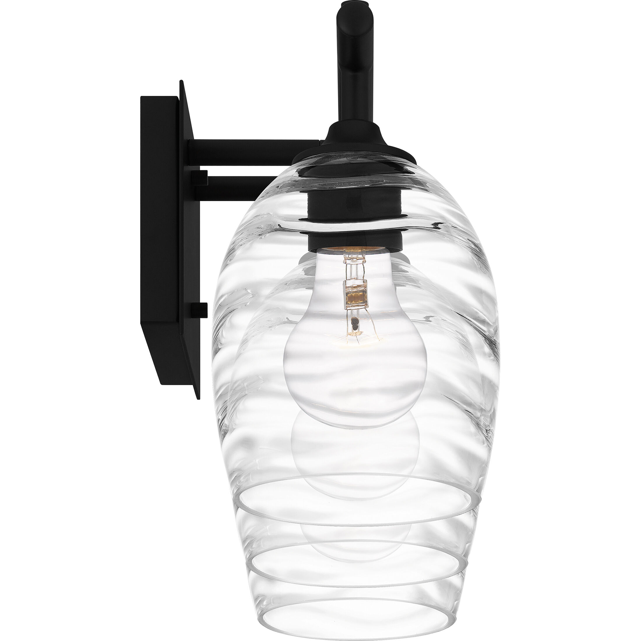 Lucy 3 Light 22 inch Matte Black Bath Light Wall Light