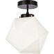 Lawrence 1 Light 10 inch Black Flush Mount Ceiling Light