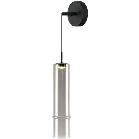 Bambu 1 Light 3.5 inch Matte Black and Smoked Pendant Ceiling Light