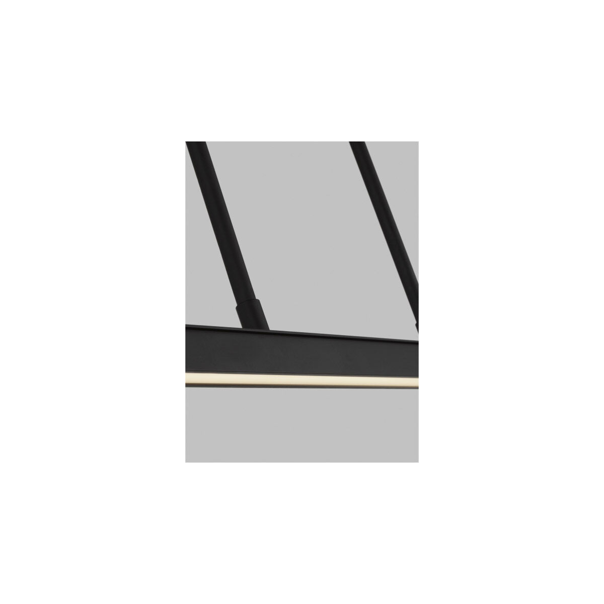 Mick De Giulio Stagger LED 48 inch Natural Brass Linear Suspension Ceiling Light, Integrated LED