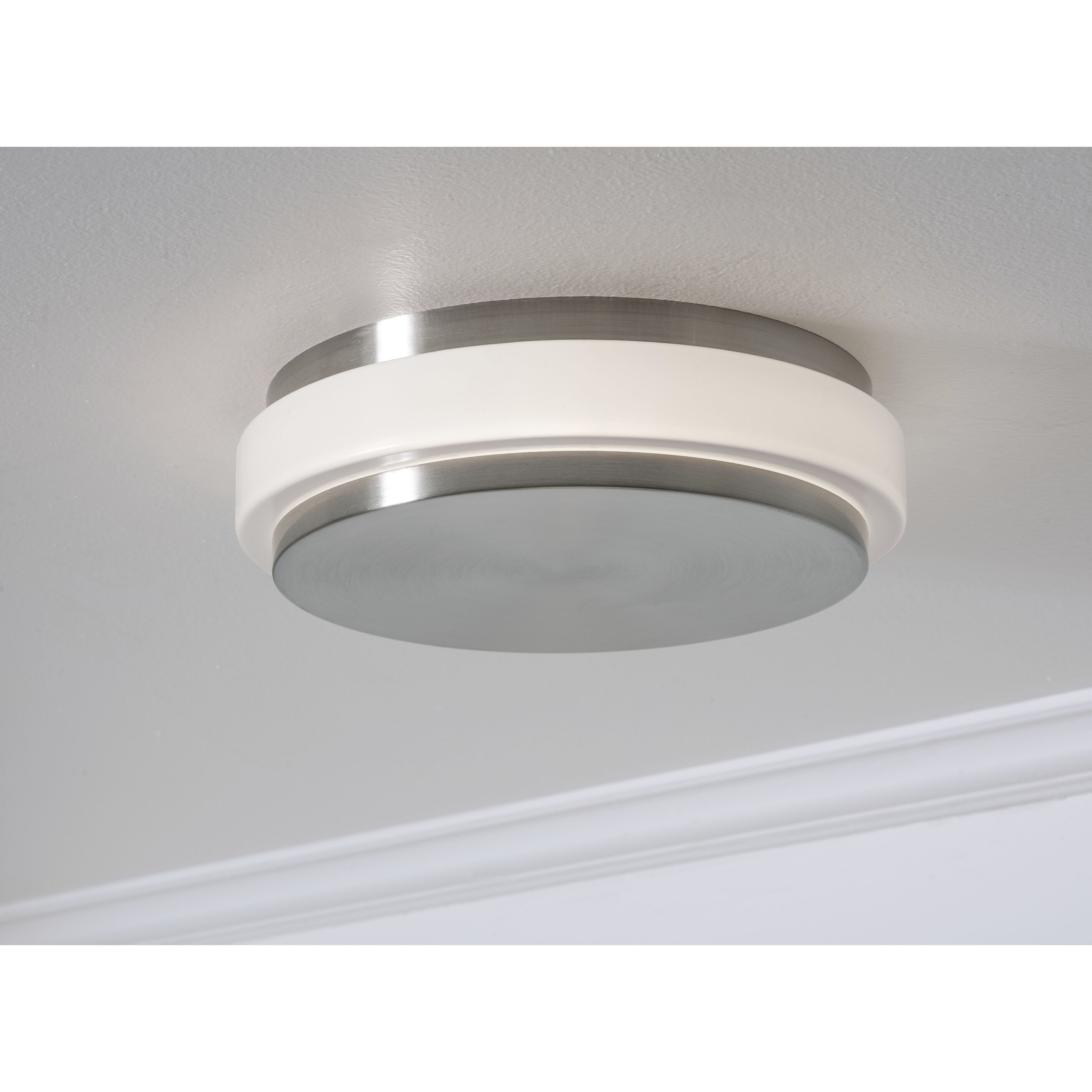 Eris LED 14 inch Satin Nickel Flush Mount Ceiling Light