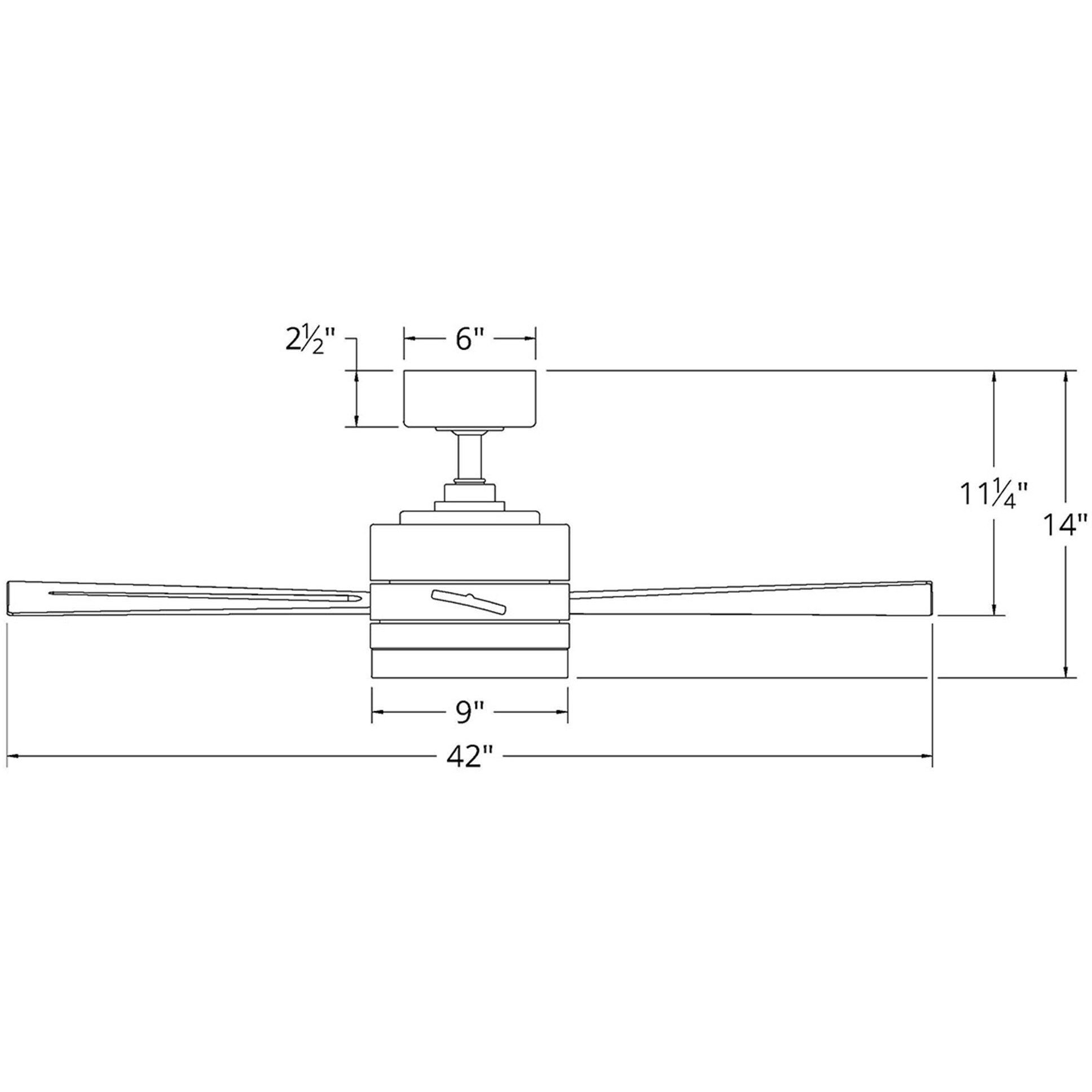 Wynd 42 inch Bronze Downrod Ceiling Fan in 3000K, Smart Ceiling Fan