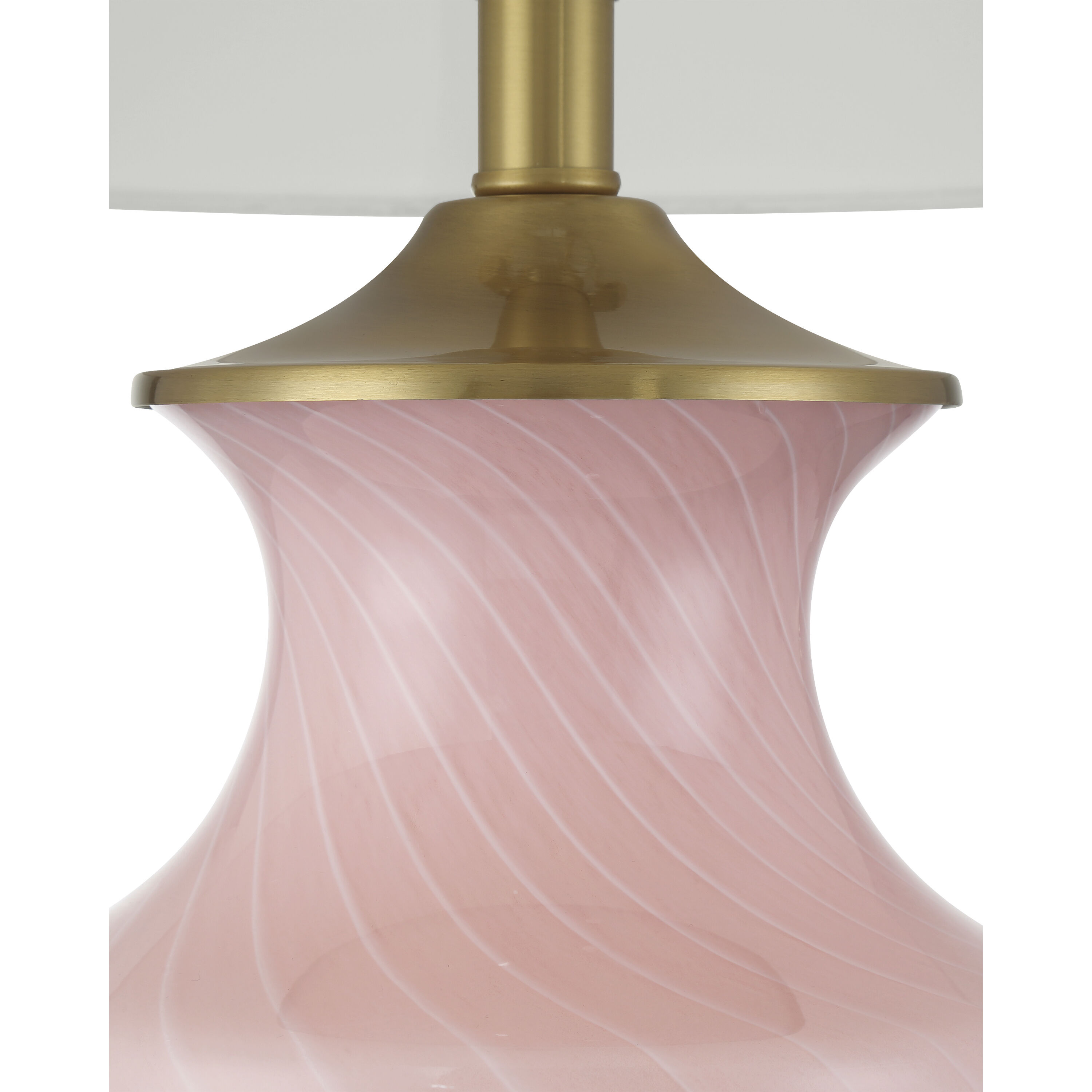Lucy 30.5 inch 150.00 watt Pink/Clear Table Lamp Portable Light