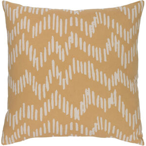 Somerset 18 X 18 inch Camel and Beige Throw Pillow