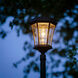 Victorian LED 15 inch Black Outdoor Post Light, Solar