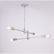 Canada 4 Light 31 inch Chrome Chandelier Ceiling Light
