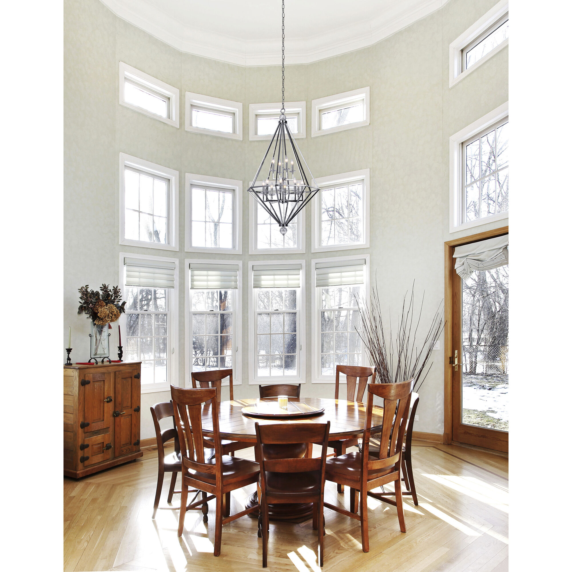 Calista 6 Light 20 inch Chrome Flush Mount Ceiling Light