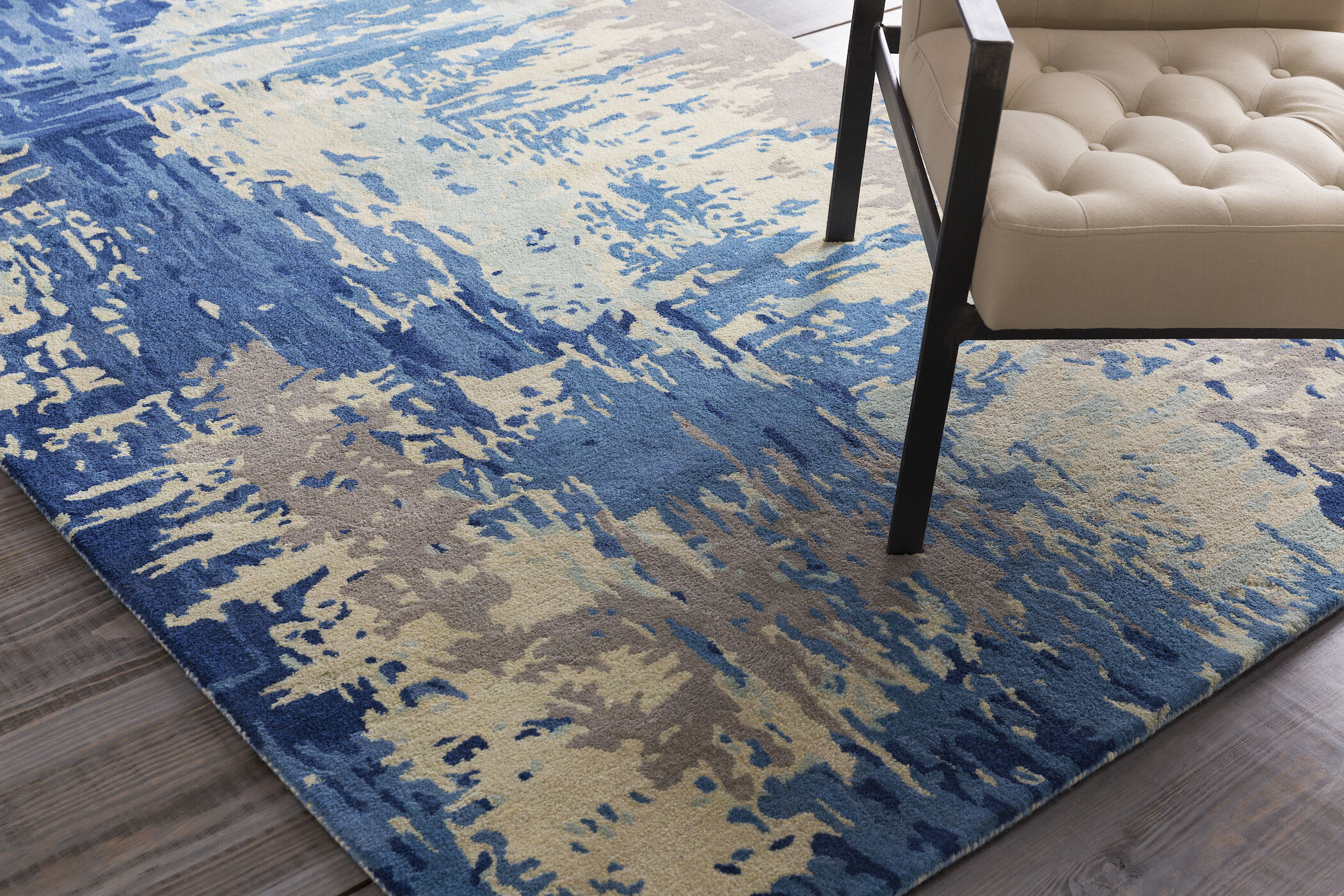 Banshee 132 X 96 inch Dark Blue Rug in 8 x 11, Rectangle