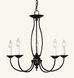 Home Basics 5 Light 23 inch Bronze Chandelier Ceiling Light