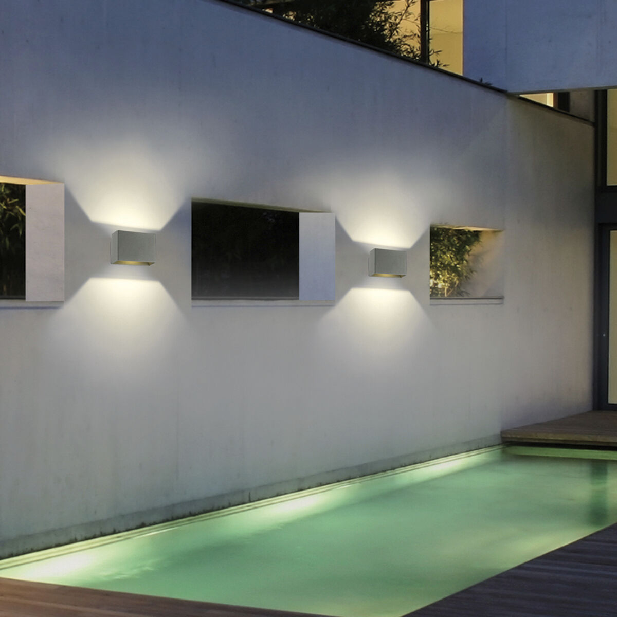 Vello LED 3 inch Graphite Grey Outdoor Wall Mount