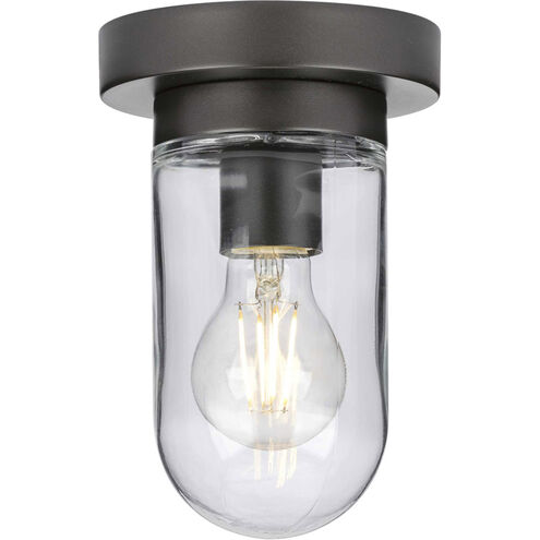 Signal 1 Light 5.13 inch Graphite Flush Mount Ceiling Light