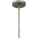 Langley 1 Light 10 inch Antique Nickel Mini Pendant Ceiling Light