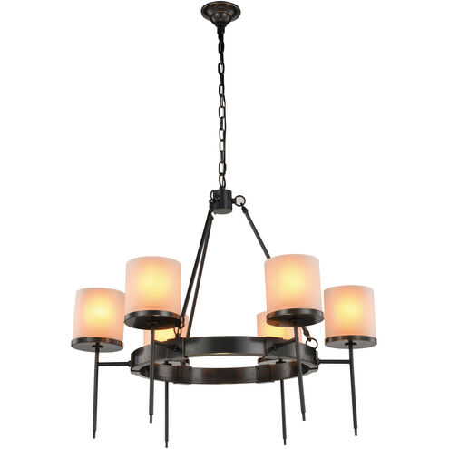 Bradford 6 Light 35 inch Bronze Pendant Ceiling Light, Urban Classic