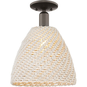 Natural Ballston Dome 1 Light 11.75 inch Oil Rubbed Bronze Semi-Flush Mount Ceiling Light