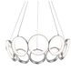 Oros LED 29.13 inch Antique Silver Chandelier Ceiling Light