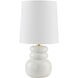 Corinne 22.75 inch 15.00 watt Aged Brass/Ceramic Peignoir Crackle Table Lamp Portable Light