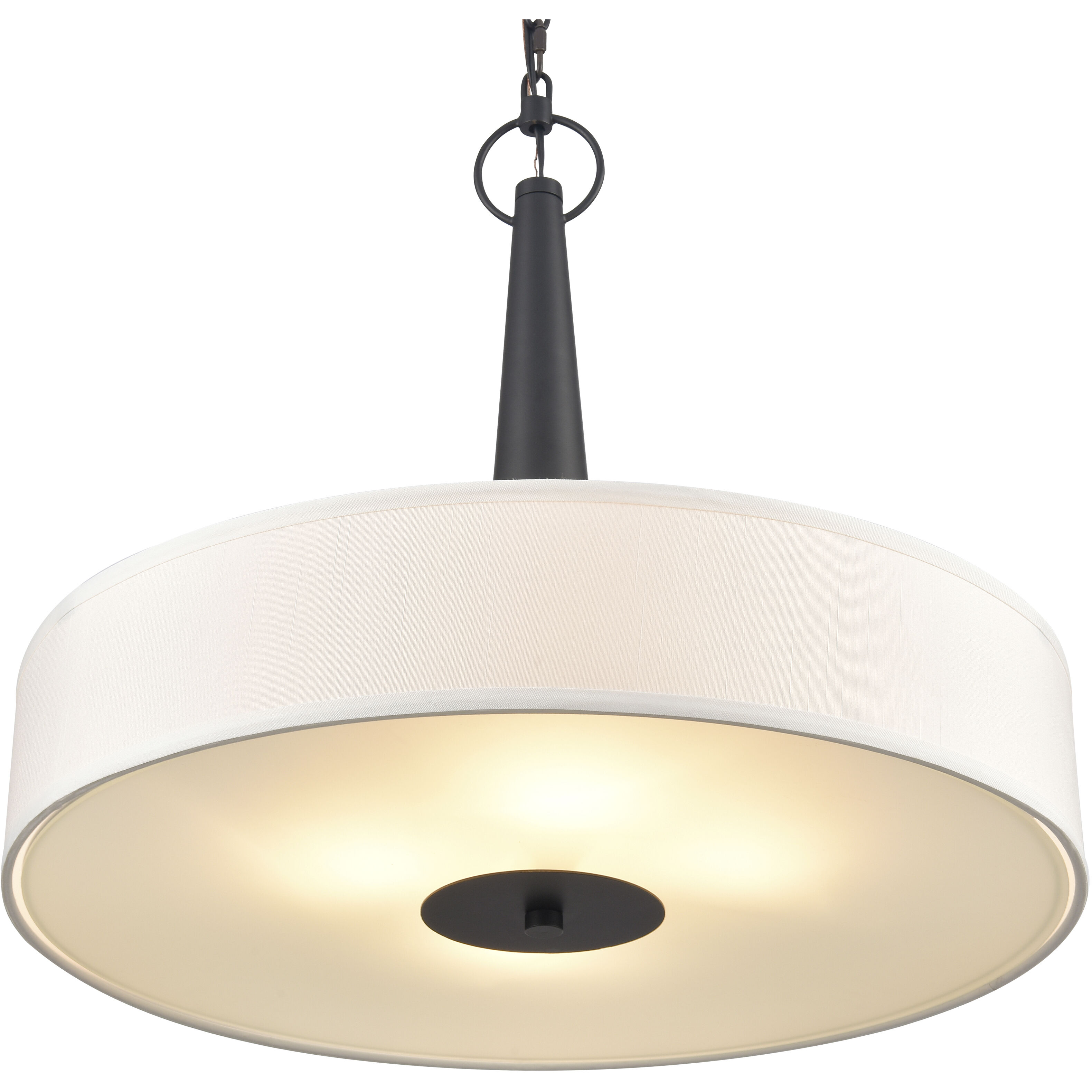 Leo 4 Light 22 inch Matte Black Pendant Ceiling Light