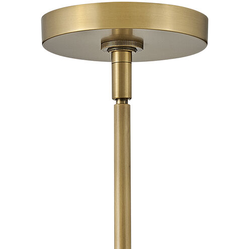 Cosette LED 5 inch Heritage Brass Pendant Ceiling Light in Heritage Brass / Clear