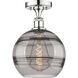 Edison Rochester 1 Light 10 inch Polished Chrome Semi-Flush Mount Ceiling Light