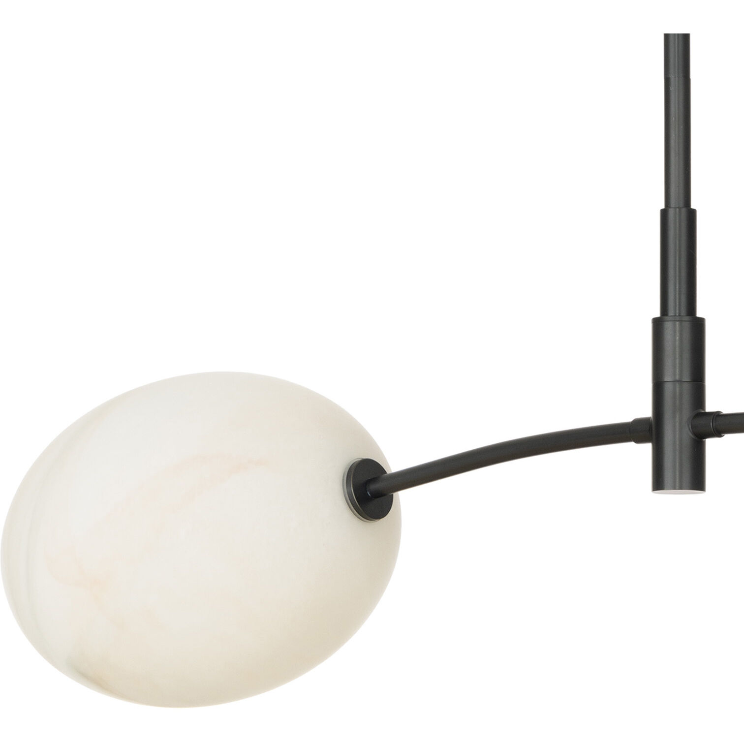 Artemis 2 Light 46.75 inch Oil Rubbed Bronze Pendant Ceiling Light in Alabaster Glass