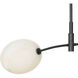 Artemis 2 Light 46.75 inch Oil Rubbed Bronze Pendant Ceiling Light in Alabaster Glass