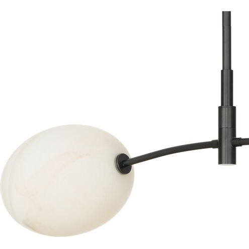 Artemis 2 Light 46.75 inch Oil Rubbed Bronze Pendant Ceiling Light in Alabaster Glass